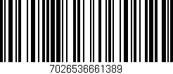 Código de barras (EAN, GTIN, SKU, ISBN): '7026536661389'