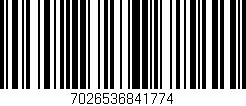 Código de barras (EAN, GTIN, SKU, ISBN): '7026536841774'