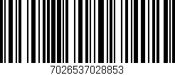 Código de barras (EAN, GTIN, SKU, ISBN): '7026537028853'