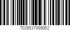 Código de barras (EAN, GTIN, SKU, ISBN): '7026537099952'