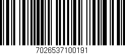 Código de barras (EAN, GTIN, SKU, ISBN): '7026537100191'