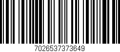 Código de barras (EAN, GTIN, SKU, ISBN): '7026537373649'