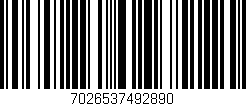 Código de barras (EAN, GTIN, SKU, ISBN): '7026537492890'
