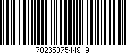 Código de barras (EAN, GTIN, SKU, ISBN): '7026537544919'