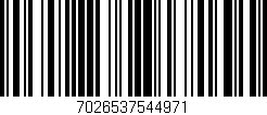 Código de barras (EAN, GTIN, SKU, ISBN): '7026537544971'