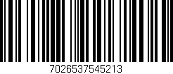Código de barras (EAN, GTIN, SKU, ISBN): '7026537545213'
