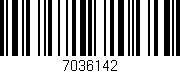 Código de barras (EAN, GTIN, SKU, ISBN): '7036142'