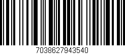 Código de barras (EAN, GTIN, SKU, ISBN): '7038627943540'