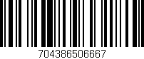 Código de barras (EAN, GTIN, SKU, ISBN): '704386506667'