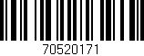 Código de barras (EAN, GTIN, SKU, ISBN): '70520171'