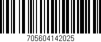 Código de barras (EAN, GTIN, SKU, ISBN): '705604142025'