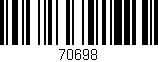 Código de barras (EAN, GTIN, SKU, ISBN): '70698'