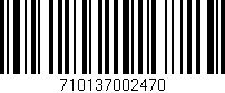 Código de barras (EAN, GTIN, SKU, ISBN): '710137002470'