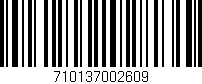 Código de barras (EAN, GTIN, SKU, ISBN): '710137002609'