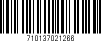 Código de barras (EAN, GTIN, SKU, ISBN): '710137021266'