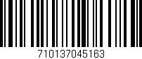 Código de barras (EAN, GTIN, SKU, ISBN): '710137045163'