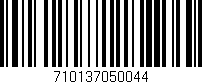 Código de barras (EAN, GTIN, SKU, ISBN): '710137050044'