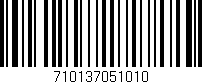 Código de barras (EAN, GTIN, SKU, ISBN): '710137051010'
