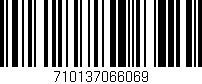 Código de barras (EAN, GTIN, SKU, ISBN): '710137066069'