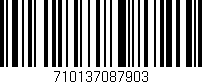 Código de barras (EAN, GTIN, SKU, ISBN): '710137087903'