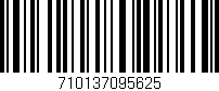 Código de barras (EAN, GTIN, SKU, ISBN): '710137095625'