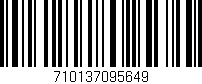 Código de barras (EAN, GTIN, SKU, ISBN): '710137095649'