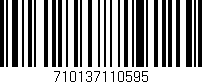 Código de barras (EAN, GTIN, SKU, ISBN): '710137110595'