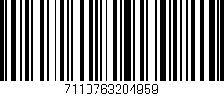 Código de barras (EAN, GTIN, SKU, ISBN): '7110763204959'