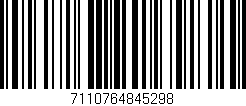 Código de barras (EAN, GTIN, SKU, ISBN): '7110764845298'