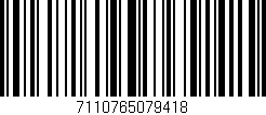 Código de barras (EAN, GTIN, SKU, ISBN): '7110765079418'