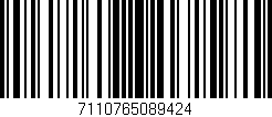 Código de barras (EAN, GTIN, SKU, ISBN): '7110765089424'