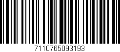 Código de barras (EAN, GTIN, SKU, ISBN): '7110765093193'