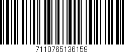 Código de barras (EAN, GTIN, SKU, ISBN): '7110765136159'