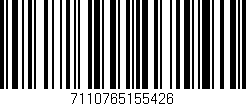 Código de barras (EAN, GTIN, SKU, ISBN): '7110765155426'