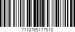 Código de barras (EAN, GTIN, SKU, ISBN): '7110765177510'