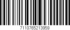 Código de barras (EAN, GTIN, SKU, ISBN): '7110765213959'
