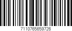 Código de barras (EAN, GTIN, SKU, ISBN): '7110765659726'