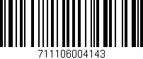 Código de barras (EAN, GTIN, SKU, ISBN): '711106004143'