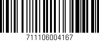 Código de barras (EAN, GTIN, SKU, ISBN): '711106004167'