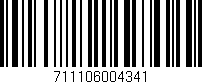 Código de barras (EAN, GTIN, SKU, ISBN): '711106004341'