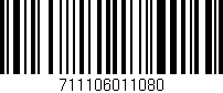Código de barras (EAN, GTIN, SKU, ISBN): '711106011080'