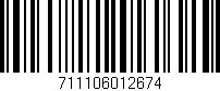 Código de barras (EAN, GTIN, SKU, ISBN): '711106012674'