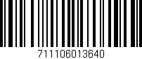 Código de barras (EAN, GTIN, SKU, ISBN): '711106013640'