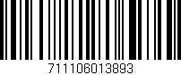 Código de barras (EAN, GTIN, SKU, ISBN): '711106013893'
