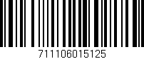 Código de barras (EAN, GTIN, SKU, ISBN): '711106015125'