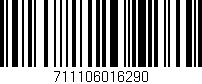 Código de barras (EAN, GTIN, SKU, ISBN): '711106016290'