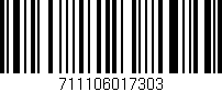 Código de barras (EAN, GTIN, SKU, ISBN): '711106017303'