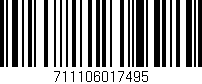 Código de barras (EAN, GTIN, SKU, ISBN): '711106017495'