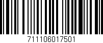 Código de barras (EAN, GTIN, SKU, ISBN): '711106017501'