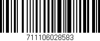 Código de barras (EAN, GTIN, SKU, ISBN): '711106028583'